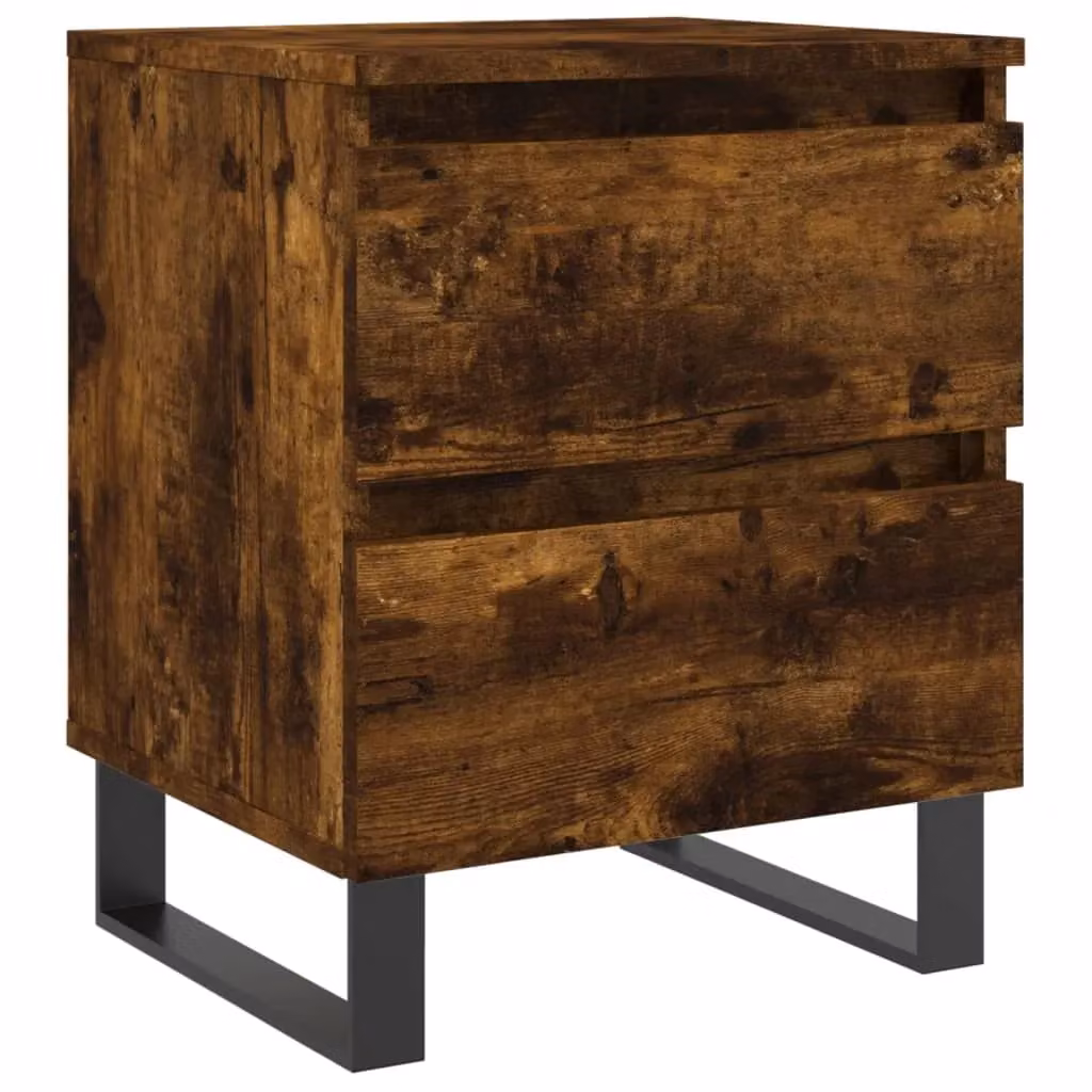 Berkfield Home Smoked Oak Bedside Cabinet in Brown, W/D/H: 40 x 35 x 50 cm – 2