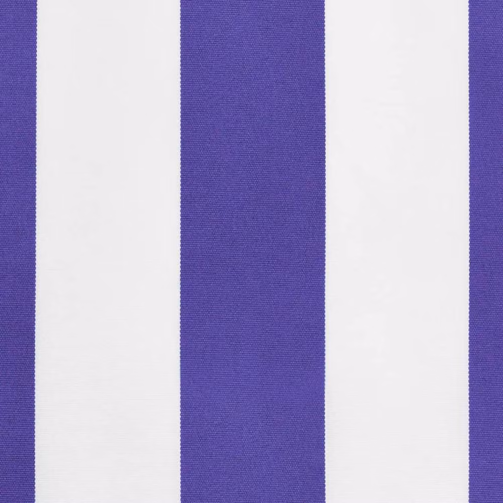 Berkfield Home Replacement Awning Valance Fabric in Blue and White Stripe, 3 m – 3
