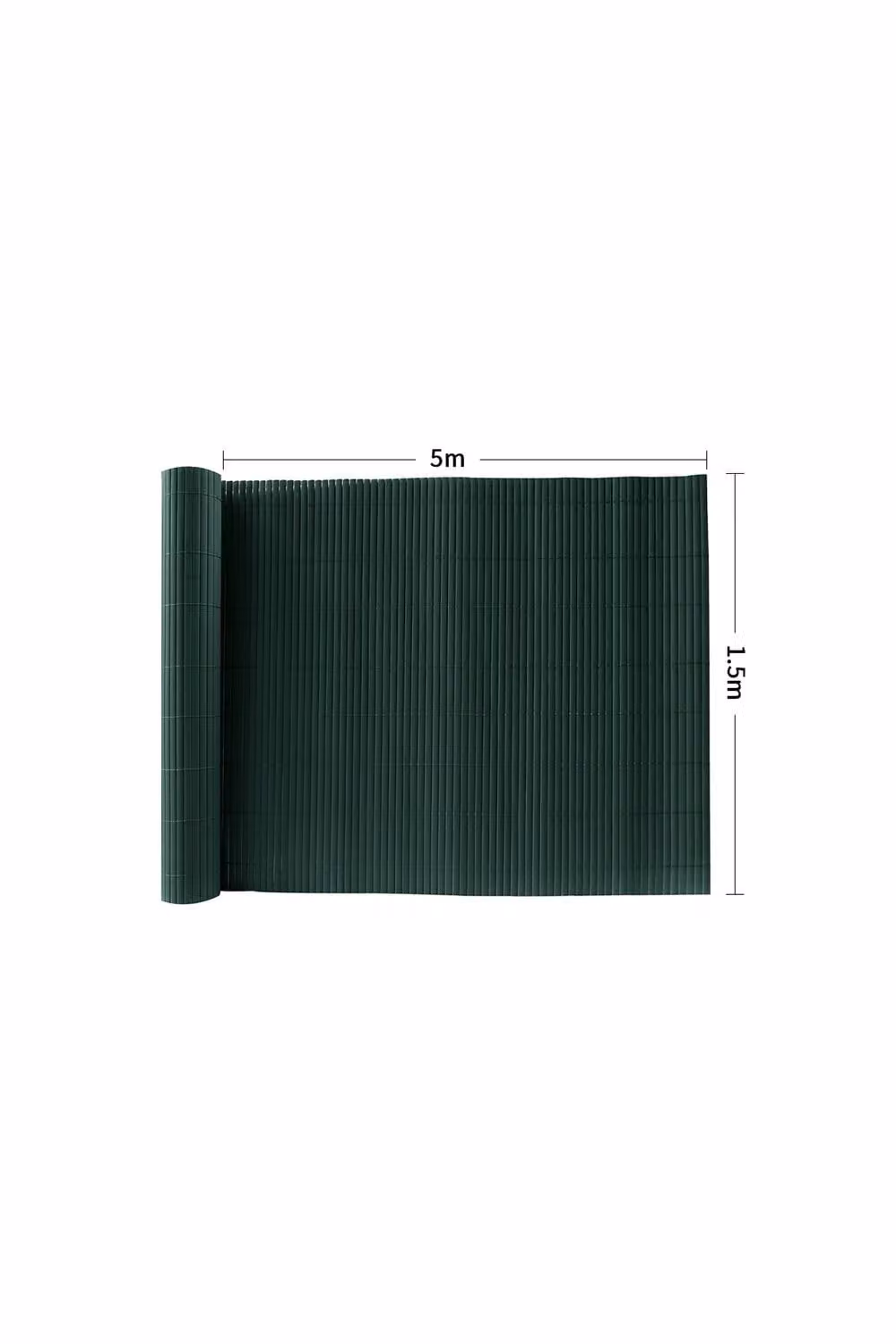 Garden Sanctuary Opaque PVC Privacy Fence and Balcony Cover, Green, W: 500 cm, H: 150 cm – 3