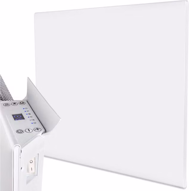 MYLEK White Wall Mounted Slimline Aluminium Convector Panel Heater