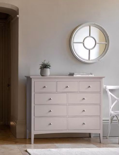 Gallery Direct Hastings 9 Drawer Chest in Grey