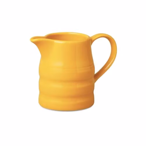 WM Bartleet & Sons Ceramic Churn Style Serving Jug, 0.5 Pint, Yellow