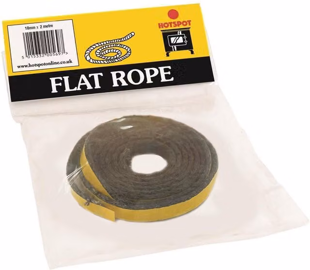 Hotspot Glass Fibre Flat Rope, Black and Multicolour, Width: 10 mm, Length: 2 m