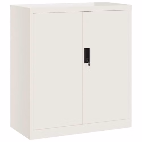 vidaXL Metal File Cabinet in White, W/D/H: 79 x 40 x 90 cm
