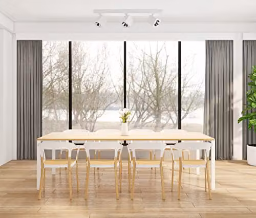 Netlighting Aveiro Modern LED Ceiling Spotlight Bar in White with 4000K Cool White Light – 2