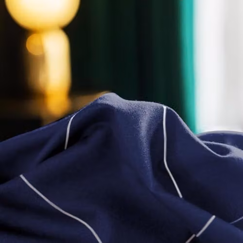 Lazzaro Checked Single Duvet Cover and Pillowcase Set in Blue, Reversible Microfibre Bedding with Concealed Zip, W: 135 cm x L: 200 cm and Pillowcase: 50 x 75 cm – 3