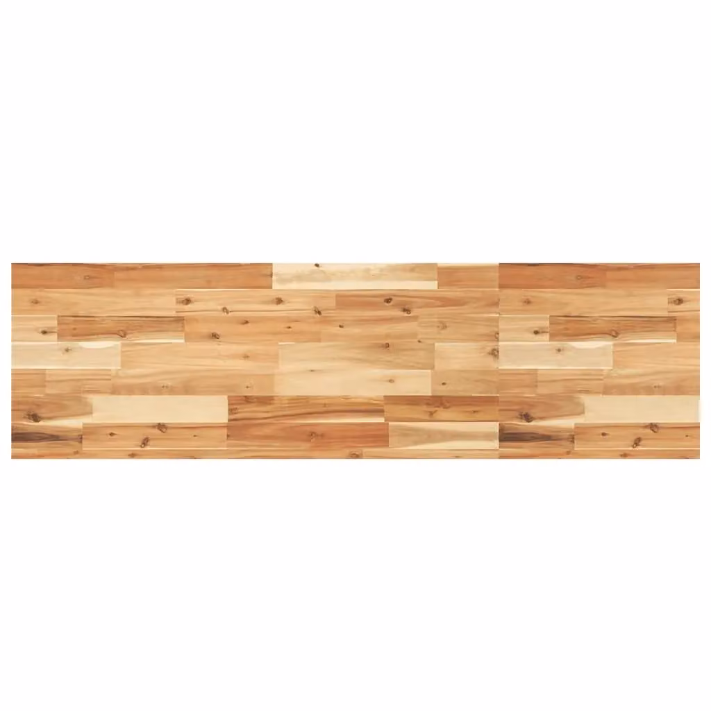 Berkfield Home Brown Oil Finished Solid Wood Acacia Floating Shelf W/D/H: 120 x 40 x 4 cm