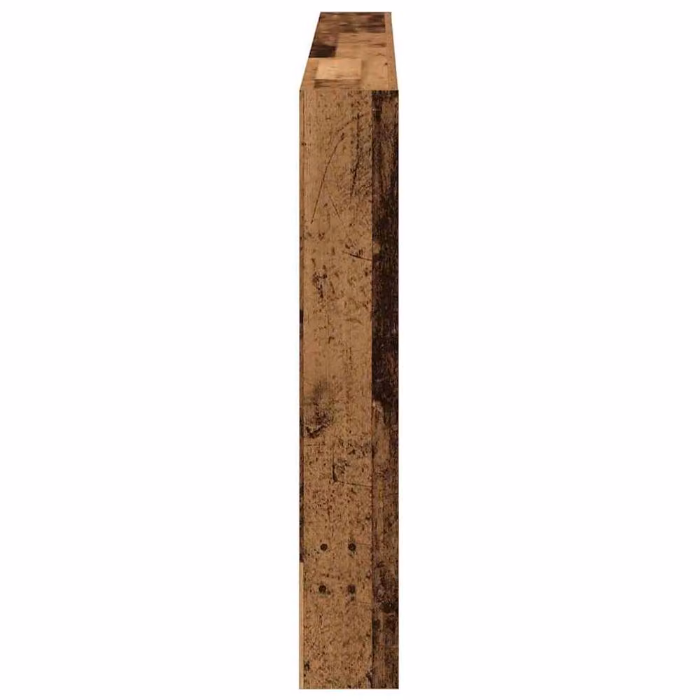 Berkfield Home Headboard Cabinet with LED in Old Wood Brown, W: 180 cm, D: 17 cm, H: 102 cm – 6