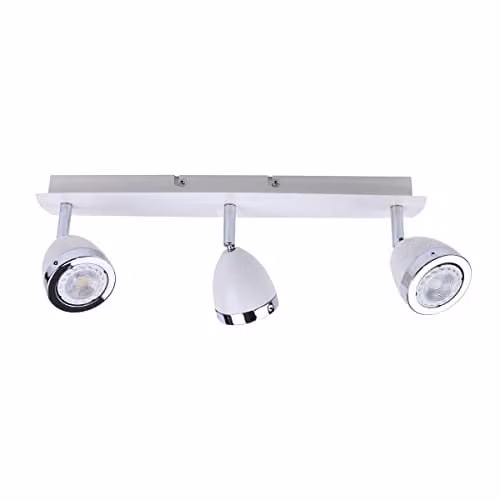 Netlighting Calasa Modern 3 Light Ceiling Spotlight Bar in White with GU10 Bulbs – 1
