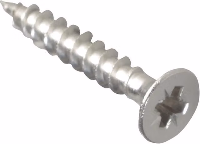 Forgefix Stainless Steel Multi-Purpose Pozidriv Countersunk Screws, Silver, 4.0 x 25 mm, 200 Pack
