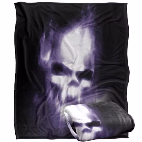 LOGOVISION Harry Potter Death Eater Skull Super Soft Fleece Throw Blanket, Multicolour, W: 127 cm x D: 152 cm – 1
