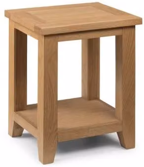 Julian Bowen Astoria Waxed Oak Side Table W/D/H: 38.0 x 44.0 x 55.0 cm – 2