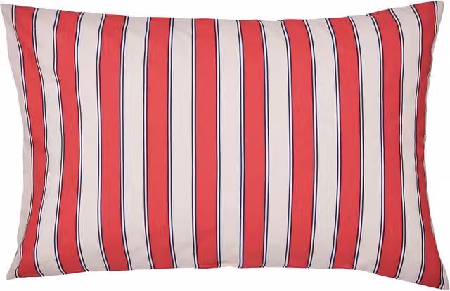 Land & Shore Alec Reversible Floral Cotton Standard Pillowcase Pair in Blue, Red and Pink