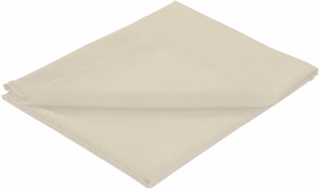 NewEdgeBlinds Plain Basics Flat Sheet in Beige and Yellow, W: 140 cm x D: 200 cm