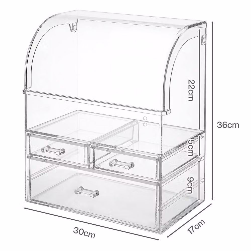 KORVIXA Transparent Acrylic Makeup Storage Organiser – 2