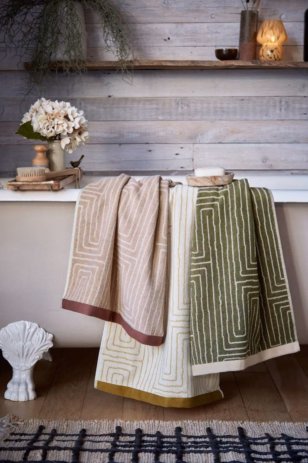 Murmur Pia Green Cotton Terry Bath Towel – 2