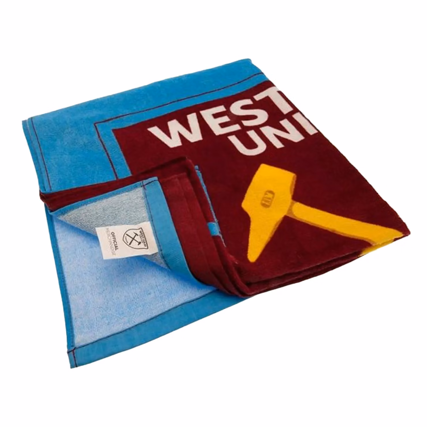 West Ham United FC Crest Cotton Beach Towel in Maroon, W: 140 cm, H: 70 cm – 2