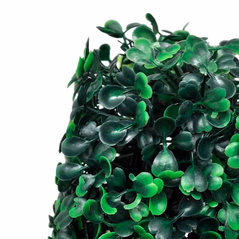 Berkfield Home Set of 3 Green Artificial Potted Boxwood Pyramid Topiary Plants – 2