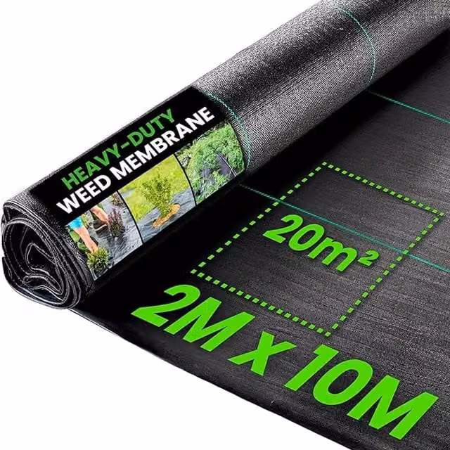 Green Thumbz Heavy Duty Black Weed Membrane Landscape Ground Cover