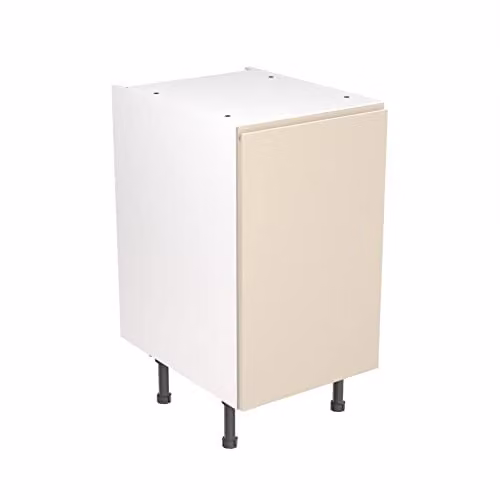 Kitchen Kit Cashmere Gloss Flatpack Base Cabinet with J-Pull Doors, W: 45 cm, H: 87 cm