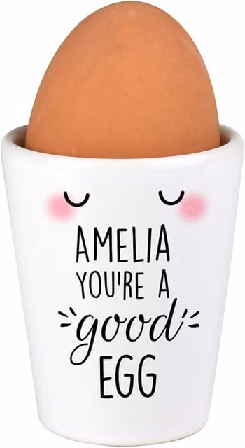 Personalised Memento Company Personalised You're A Good Egg Ceramic Cup in White