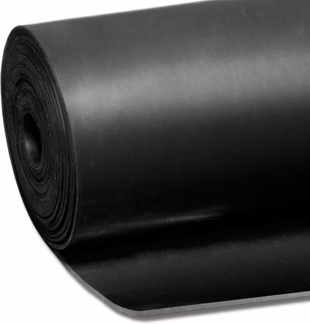 Ark Mat Smooth Natural Rubber Flooring Matting, Black, W: 1 m, L: 10 m, Thickness: 0.3 cm