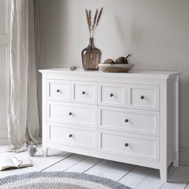 Noa and Nani Modern White Pine and MDF Freestanding Bedroom Chest of Drawers