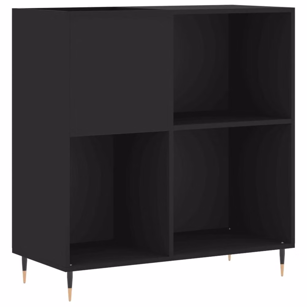 Berkfield Home Industrial Record Cabinet in Black, W: 84.5 cm, D: 38 cm, H: 89 cm – 2
