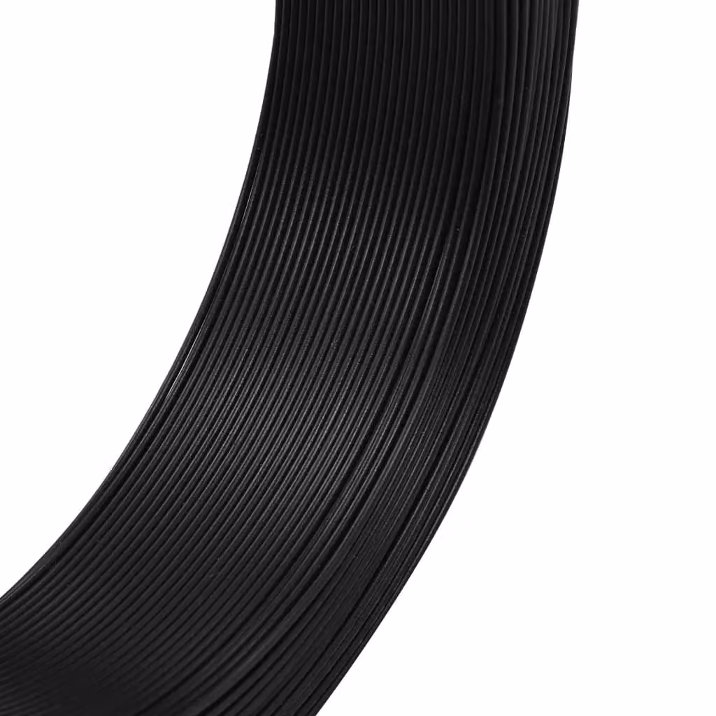 Berkfield Home Anthracite Black Steel Fence Binding Wire, 250 m, 1.6/2.5 mm – 2