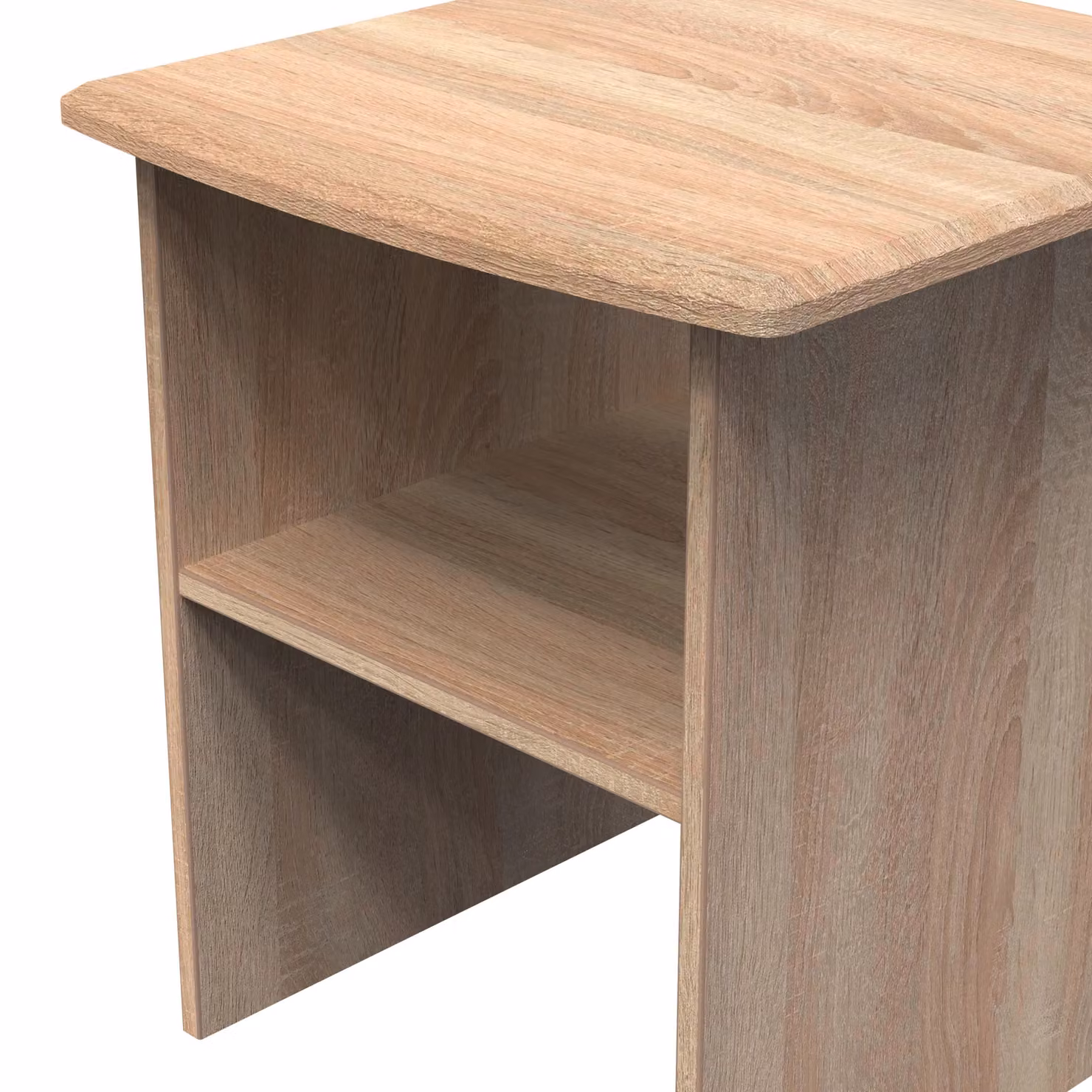 2 U Holborn Ready Assembled Lamp Table in Light Oak – 3