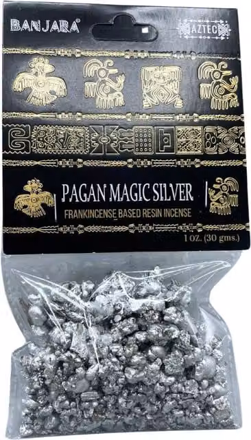 Banjara Tree Handcrafted Indian Aromatic Resin Incense, Silver