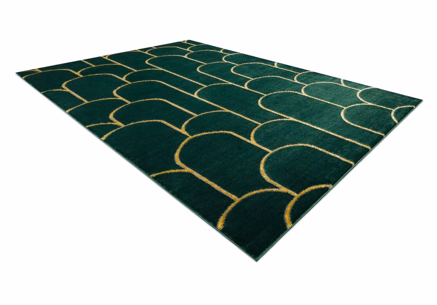 RugsX Emerald Green Geometric Rug, W: 140 cm, D: 190 cm – 3