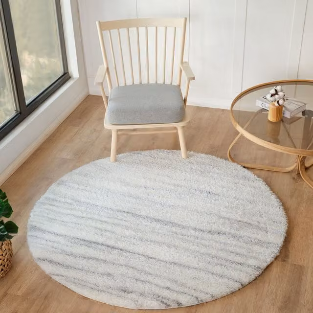 Livabliss Cloudy Shag Modern Soft Plush Pile Living Room and Bedroom Rug in Grey, W: 160 cm, L: 215 cm