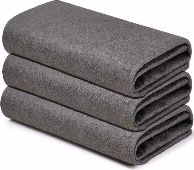 FLAVORA Microfibre Kitchen Cleaning Cloths and Valeting Dusters, Grey, 3 Pack, W: 40 cm, H: 0.5 m, D: 2 m
