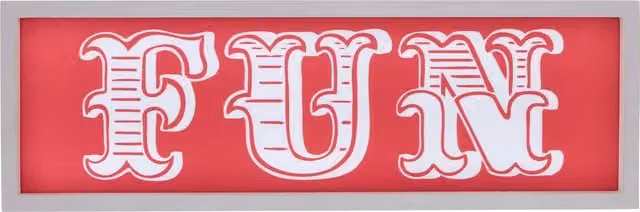 Orsina Fun LED Light Box in Red and White