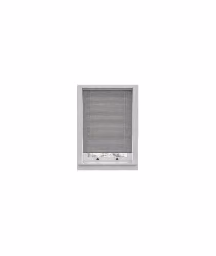 New Edge Blinds Grey PVC Venetian Blind with 25mm Slats, W: 55 cm, H: 152 cm – 1