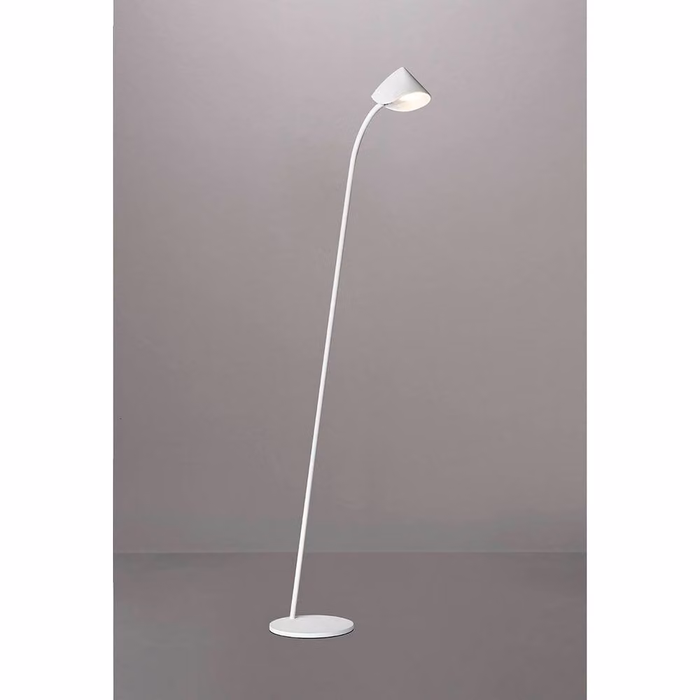 Netlighting Capuccina 1 Light LED Floor Lamp, White, 8.5W, 3000K, 600lm – 2