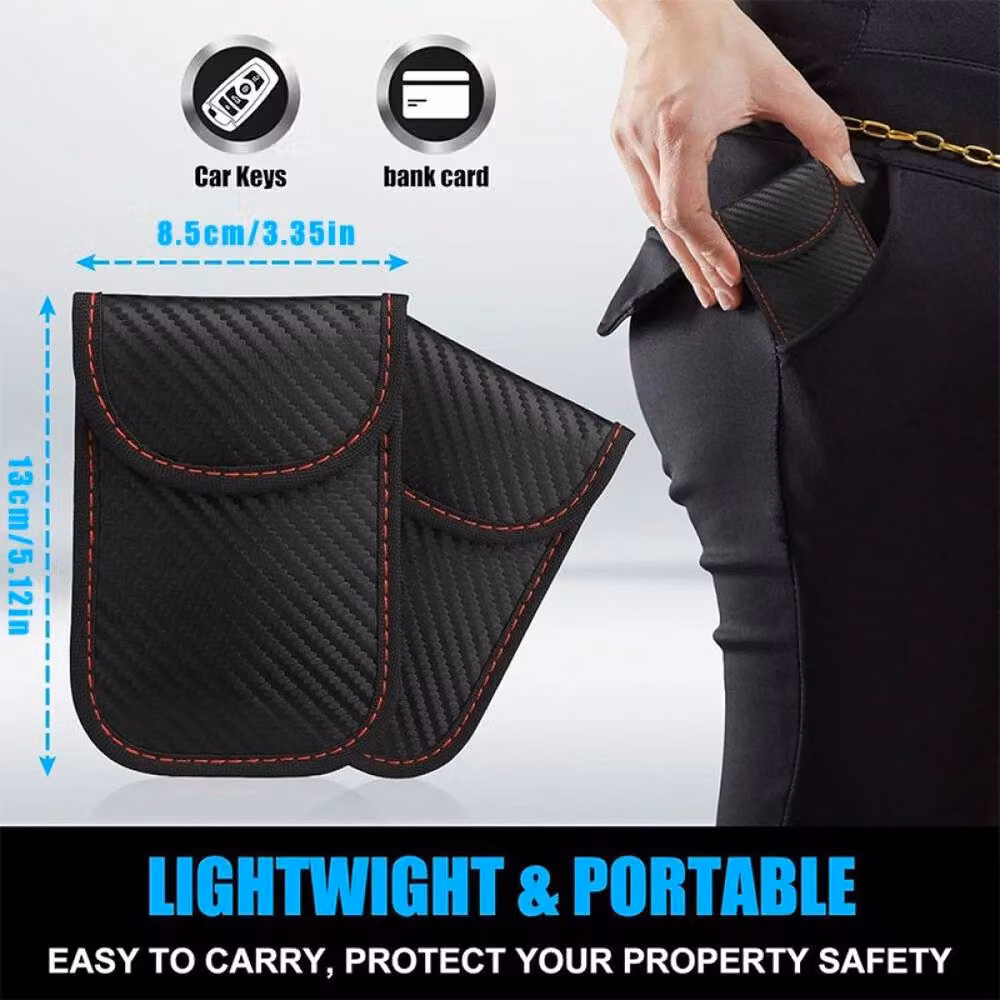 PAWNORA Faraday Box and 2 RFID Blocking Pouches in Black – 4