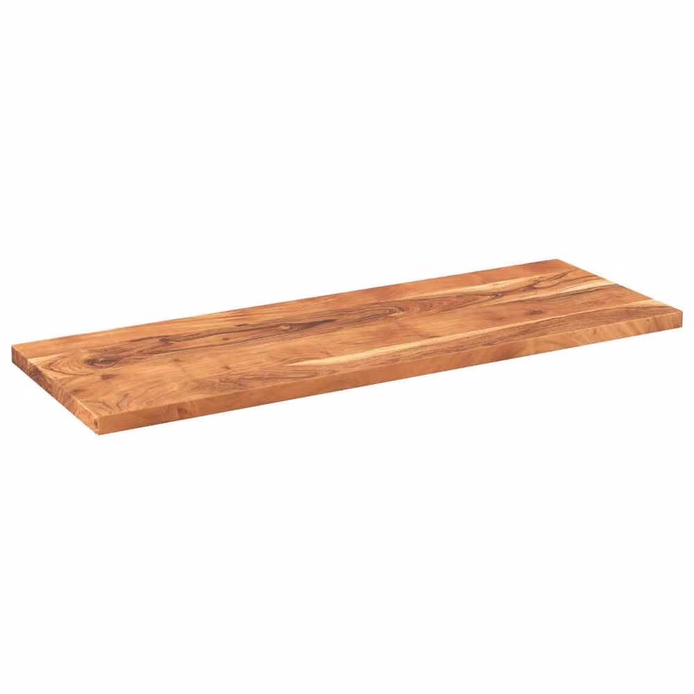 Berkfield Home Rectangular Solid Wood Acacia Table Top, Brown, W: 160 cm, D: 50 cm, H: 3.8 cm – 2