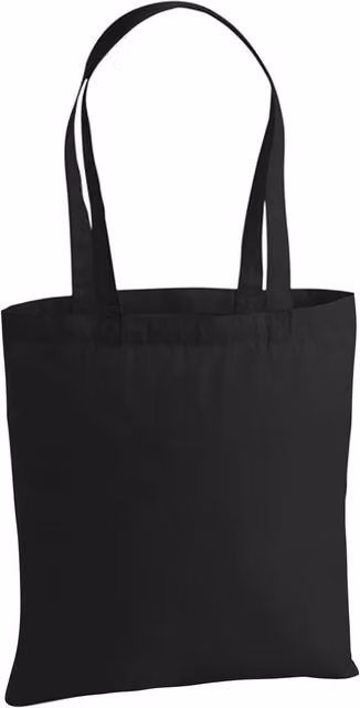 Westford Mill Premium Cotton Tote Bag in Black – 1