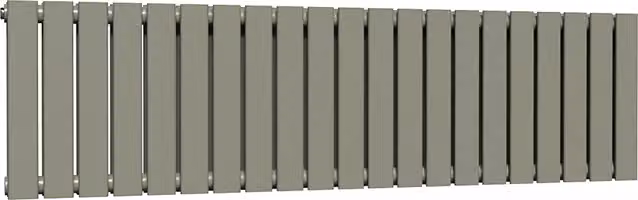 Lux Heat Double Flat Horizontal Steel Radiator in Green, W: 1470 mm, H: 400 mm