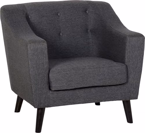 Seconique Ashley Grey Fabric Armchair – 1
