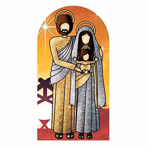 Star Cutouts Holy Religious Sacred Family Cardboard Cutout, Multi-Colour, H 174 x W 93 x D 174 cm – 1