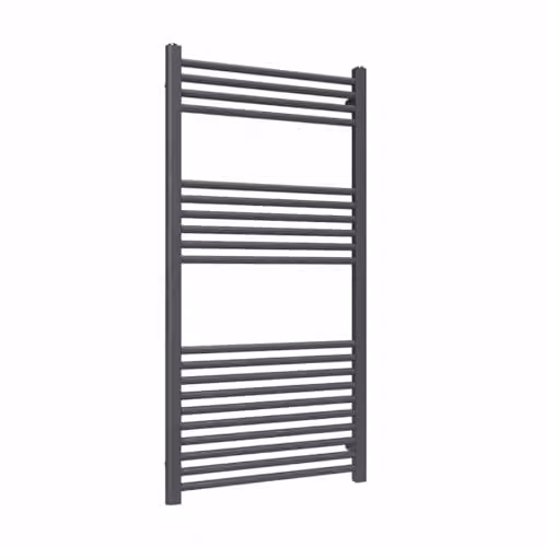 Lux Heat Anthracite Grey Steel Ladder Towel Radiator, H 120 cm x W 60 cm – 1