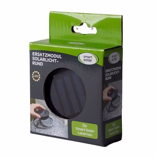 Smart Garden Replacement Round Solar LED Light Box, Black, W: 8 cm x D: 8 cm – 1
