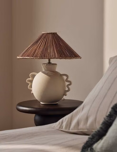 M&S Remi White Ceramic Table Lamp