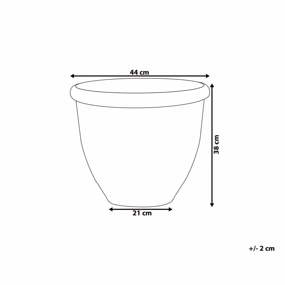 Wyld and Coco Brown Round All-Weather Planter Tub, Diameter: 44 cm – 4