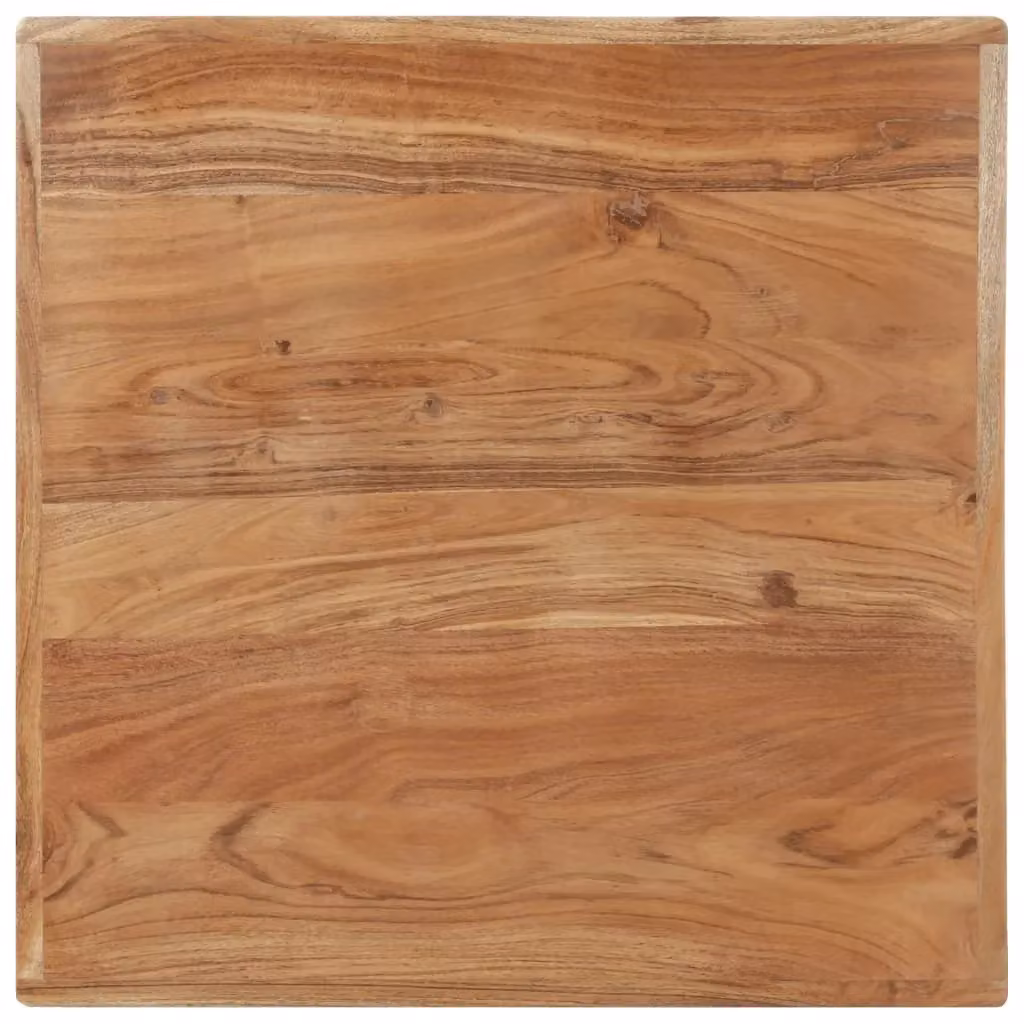 Berkfield Home Bistro Table in Brown Solid Acacia Wood, W/D/H: 60 x 60 x 76 cm – 3