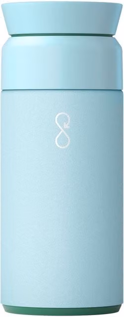 Ocean Bottle Tech2 Development Vacuum Insulated Brew Flask, 350ml, Blue