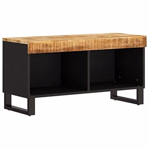 vidaXL Industrial Mango Wood TV Cabinet, Brown, W: 85 cm, D: 33 cm, H: 43.5 cm